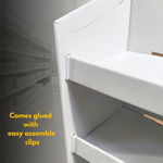 Load image into Gallery viewer, White Cardboard POS Floor Stand Display 4 Shelf Unit FSDU