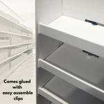 Load image into Gallery viewer, White Cardboard 5 Shelves Floor Stand Display Unit FSDU 4ft height