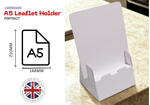 Load image into Gallery viewer, A5 White Cardboard Leaflet Holder Pack of 5, 10, 20