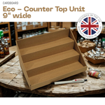 Load image into Gallery viewer, 3 STEP 9&quot; Counter Top Brown Cardboard CDU Display
