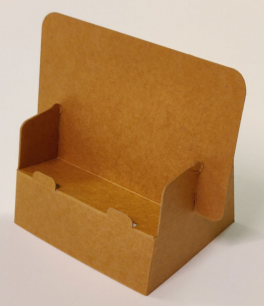 Eco-friendly Craft Brown Cardboard Business Card Holder Pack of 10, 25, 50