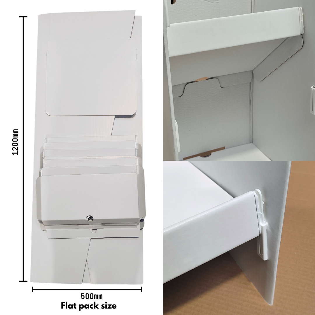 Custom Printed 5 Shelves Floor Stand Retail Display Unit FSDU 4ft tall