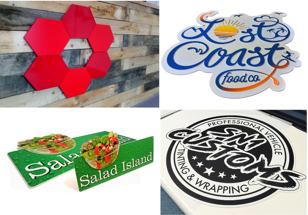 Custom Shape Printed Foamex Signs 5mm, Cut to Bespoke Shape Waterproof signs